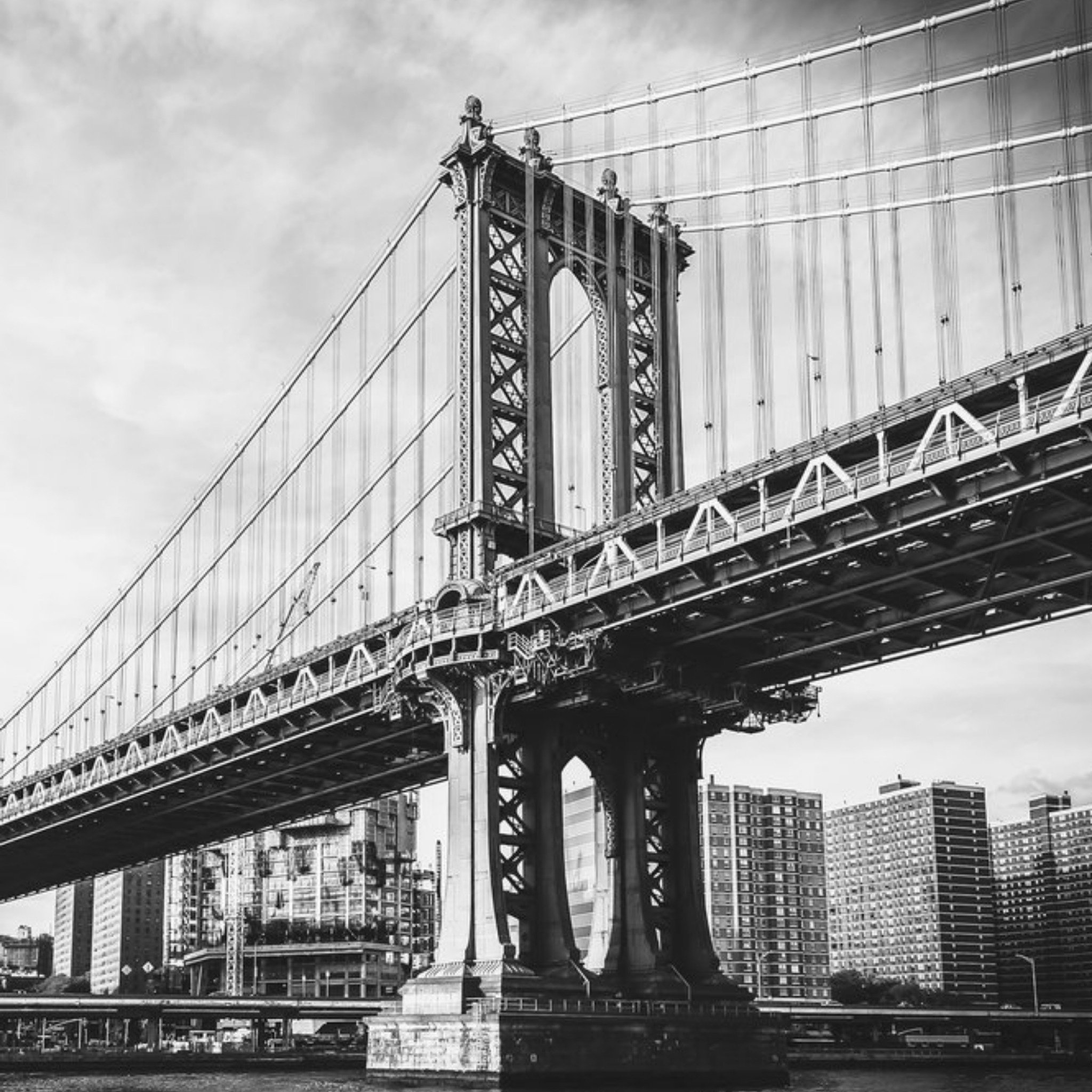 Moonpig Photographic Retro Manhattan Bridge Card