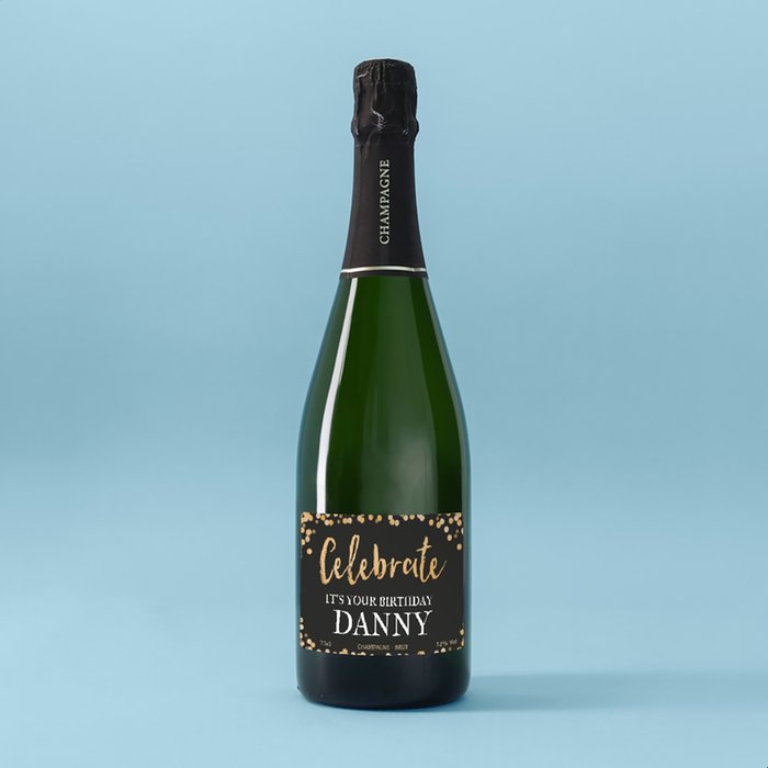 Personalised Celebrate Birthday Champagne 75cl