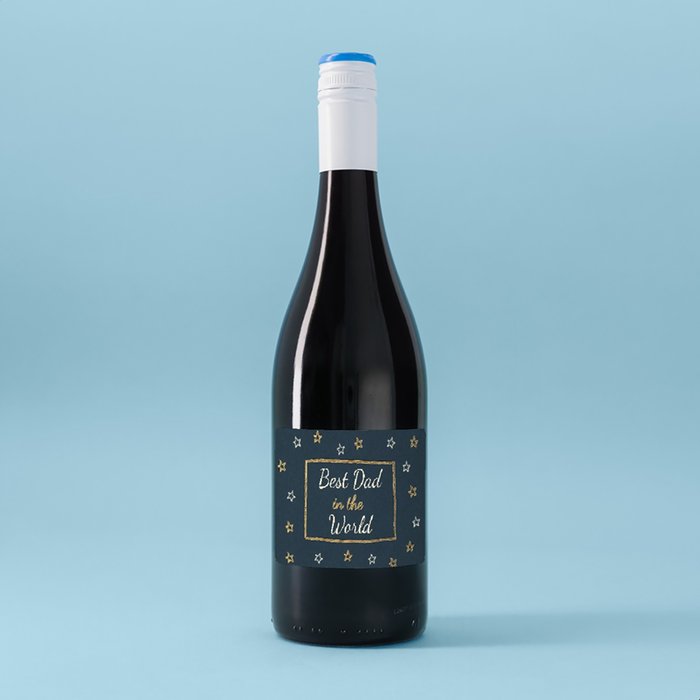 Personalised Virgin Wines Best Dad in The World Red Wine 75cl
