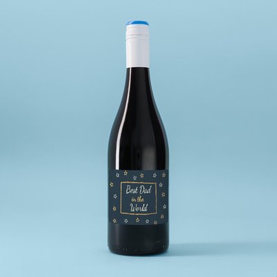 Personalised Virgin Wines Best Dad in The World Red Wine 75cl