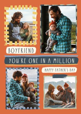 Boyfriend You're One In A Million Photo Upload Father’s Day Card