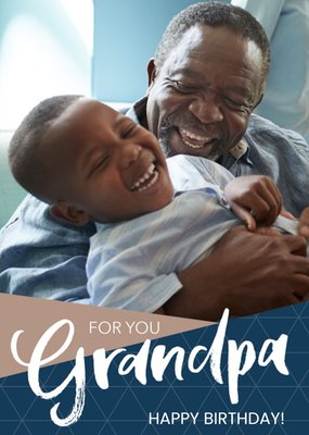 Photo Upload Grandad Happy Birthday Card