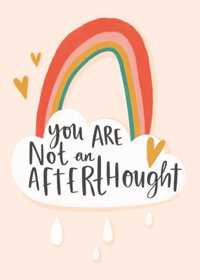 Rainbow Positive Afterthought Inspirational Thinking Of You Card