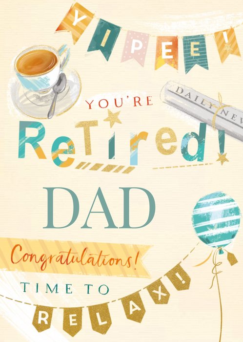 Time To Relax Retirement Card