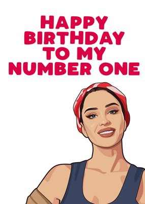 Happy Birthday to My Number One Card