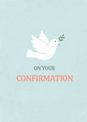 Dove Illustrated On Your Confirmation Card