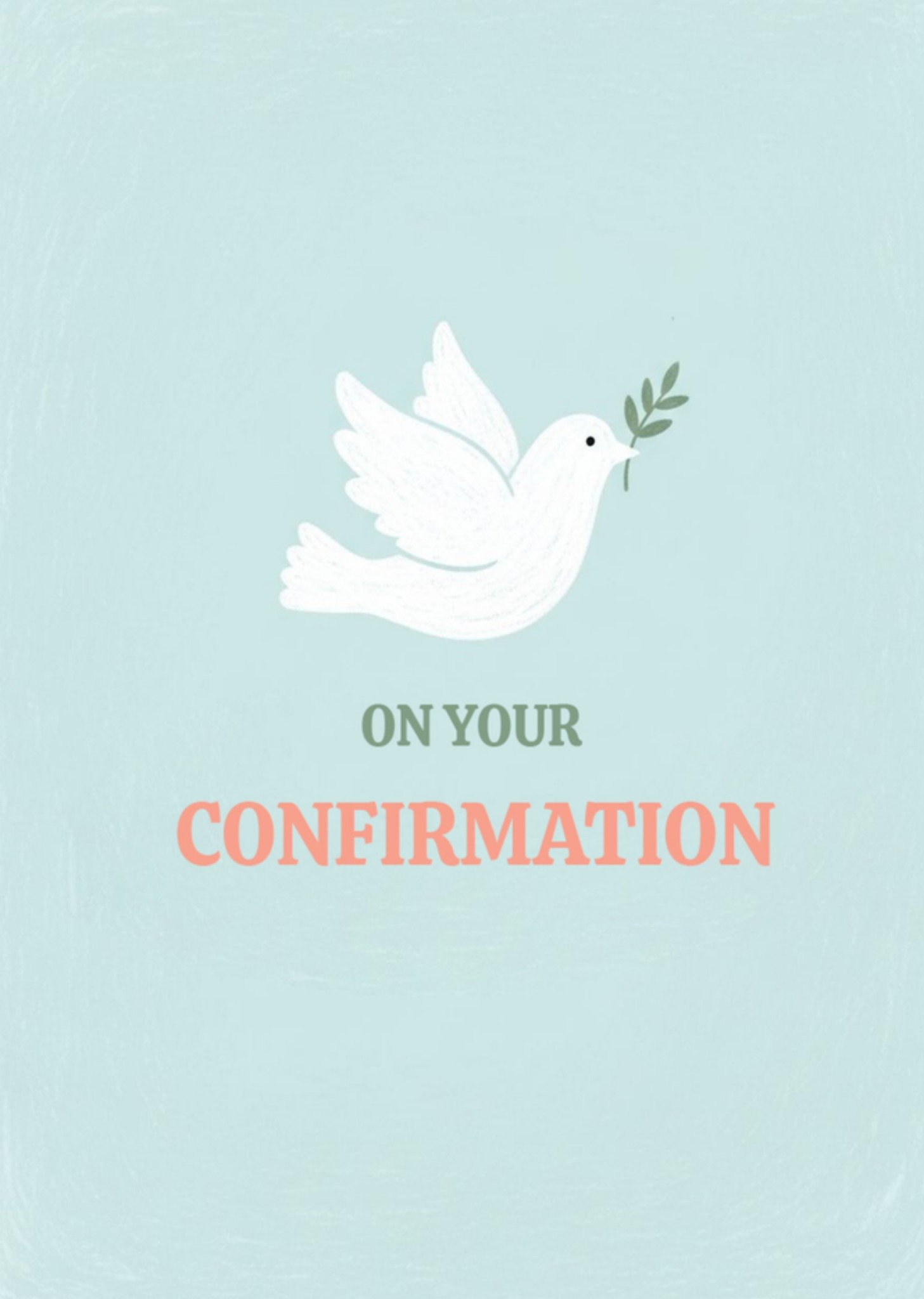 Moonpig Dove Illustrated On Your Confirmation Card