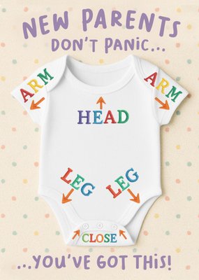 New Parents Don't Panic You've Got This Card