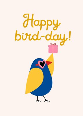 Happy Bird-day Cute Funny Birthday Card