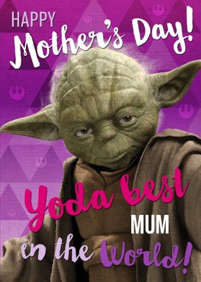 Star Wars Yoda Best Mum In The World Card