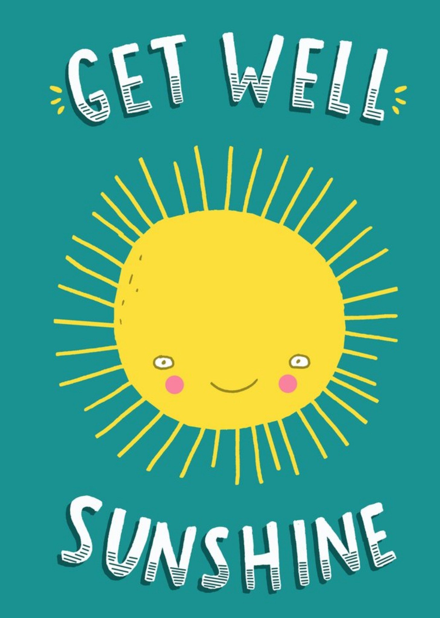 Moonpig Get Well Sunshine Card