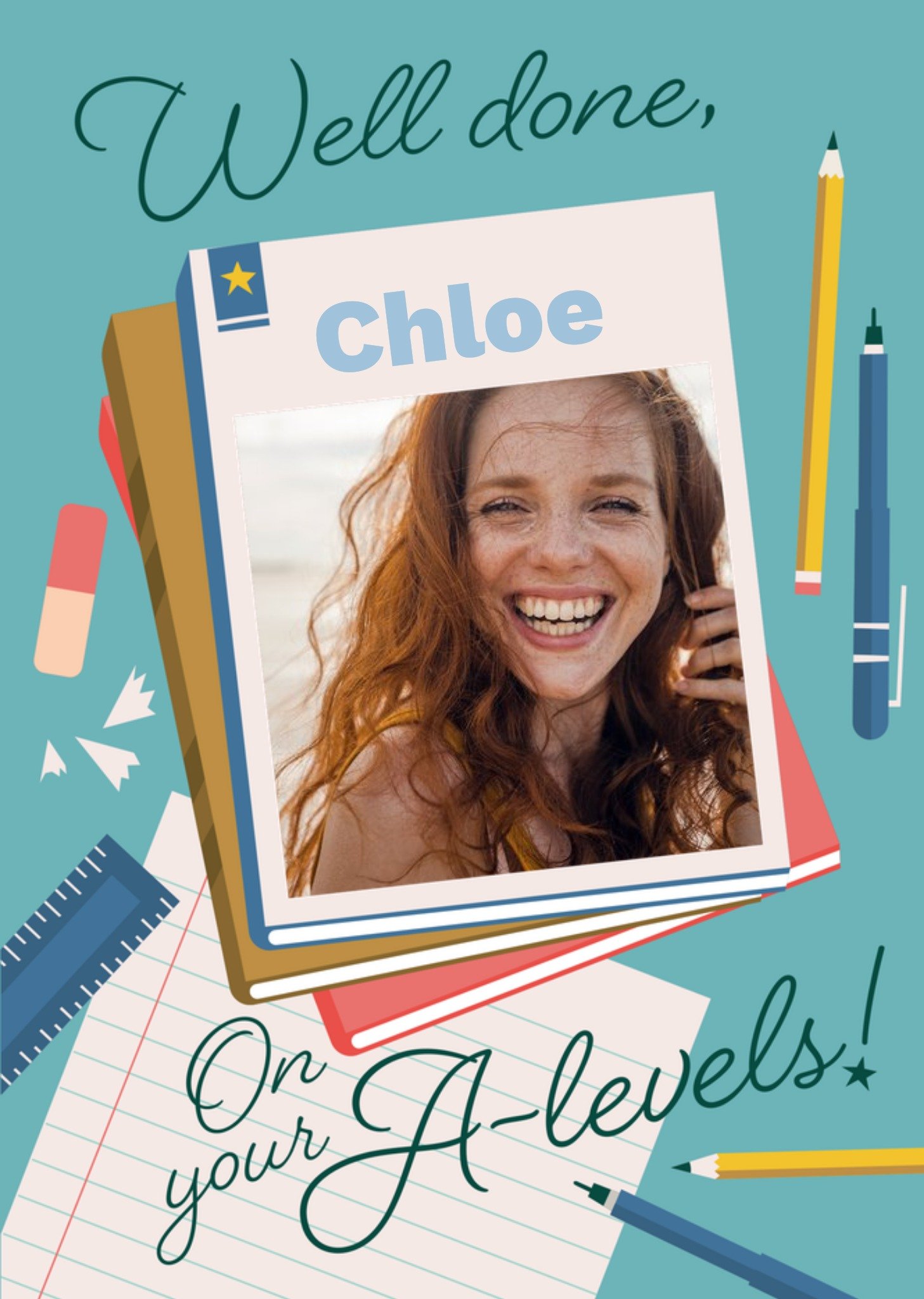 Moonpig Well Done On Your A-Levels Photo Upload Exam Card