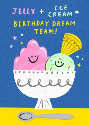 Birthday Dream Team Illustrated Birthday Card