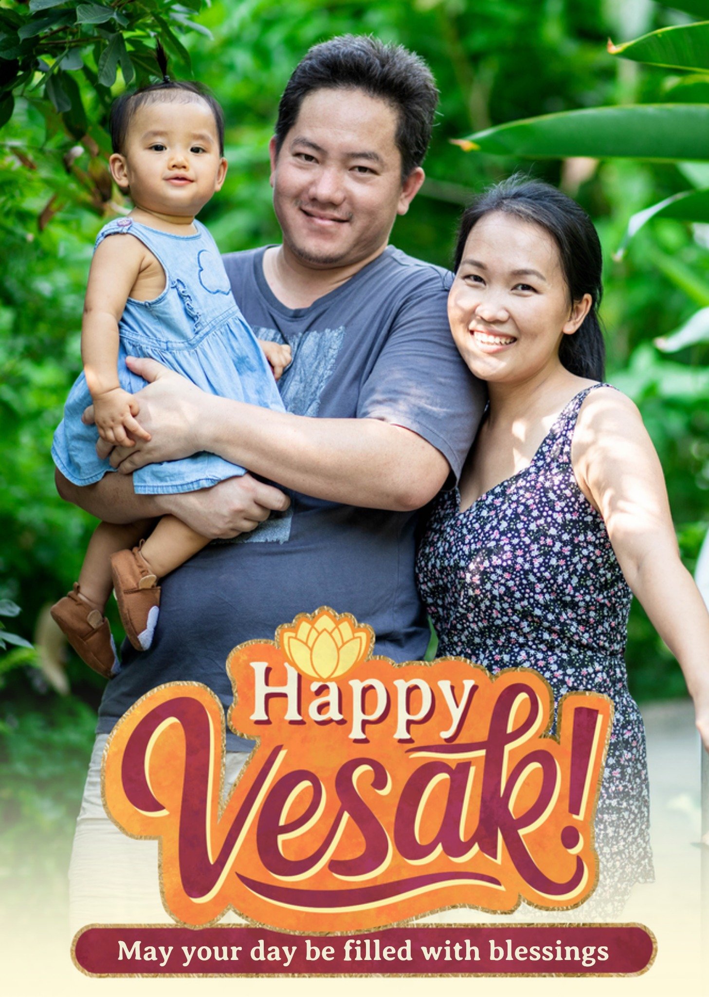 Moonpig Happy Vesak Photo Upload Card
