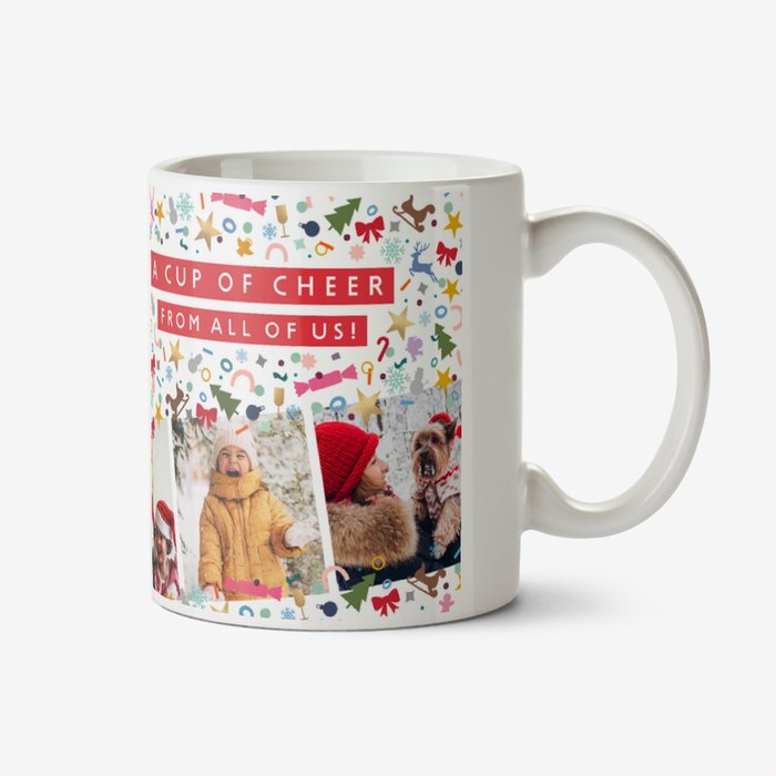 Cup Of Cheer From All Of Us Photo Upload Christmas Mug