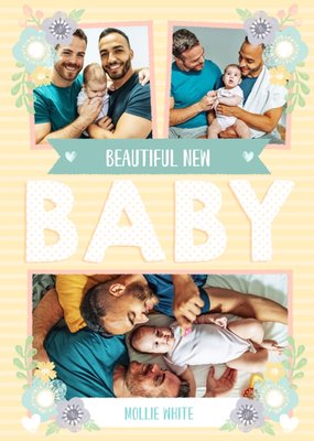 New baby card - Photo  upload