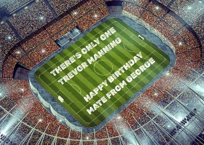 Football Stadium Birthday Card