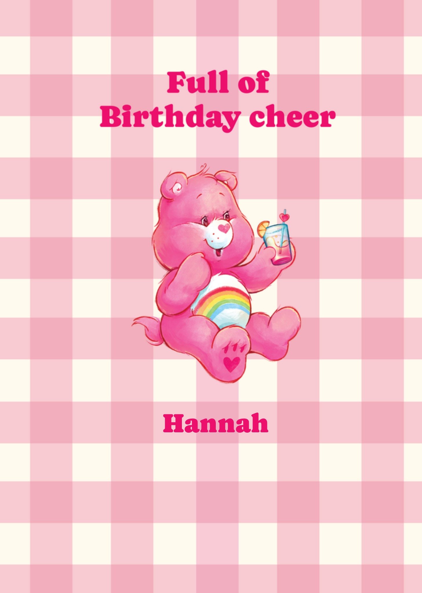 Moonpig Care Bears Full Of Birthday Cheer Illustrated Birthday Card