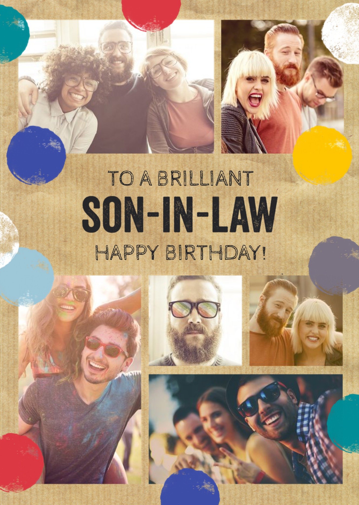 Moonpig Photo Upload Birthday Card - Son-In-Law