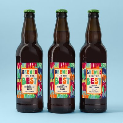 Personalised Brewed For The Best Lager Trio 3x500ml