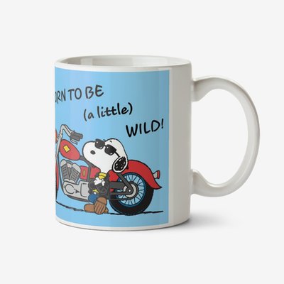 Peanuts Snoopy Born To Be A Little Wild Photo Upload Mug