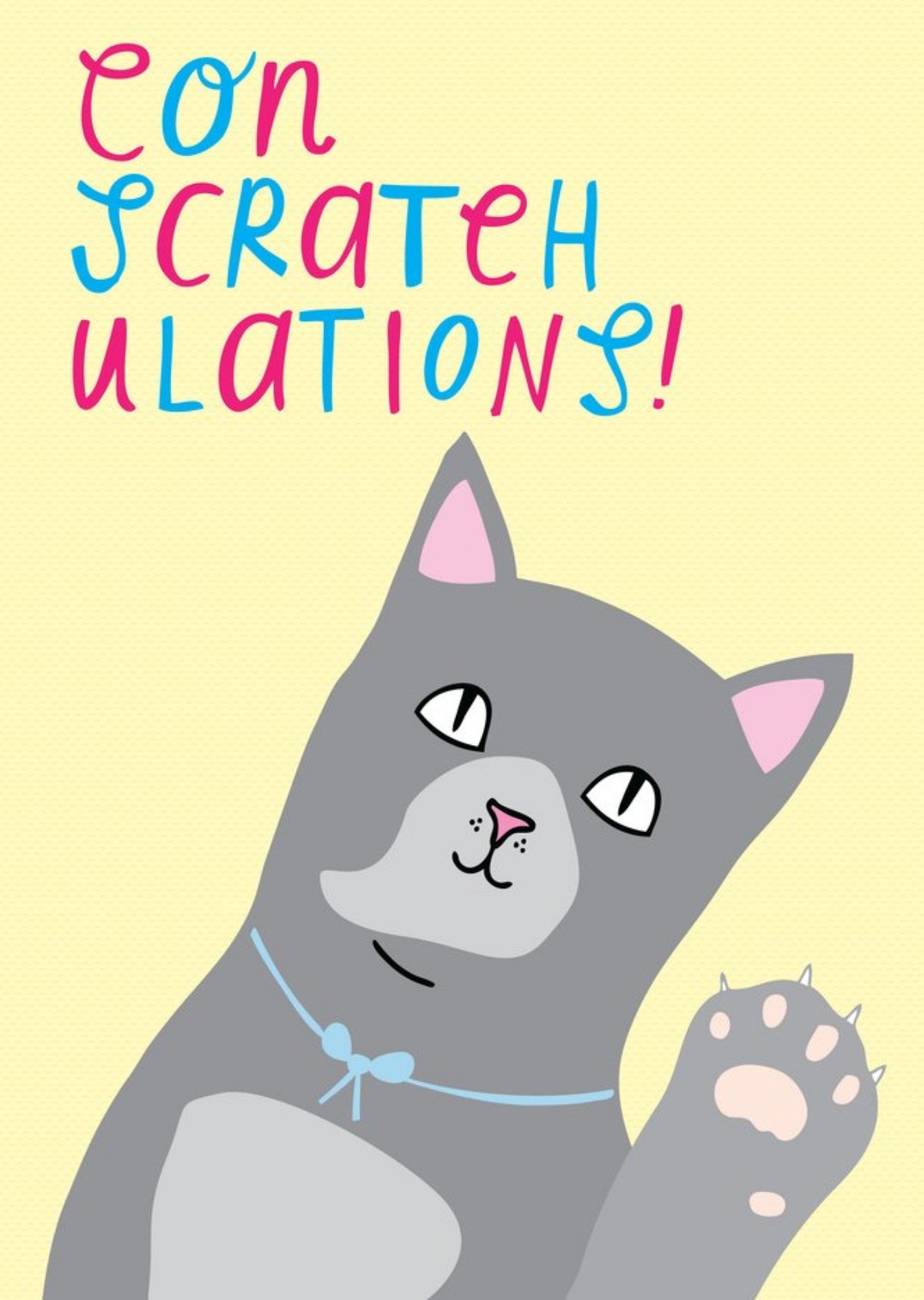 Moonpig Cute Illustration Of Cat Congratulations Card