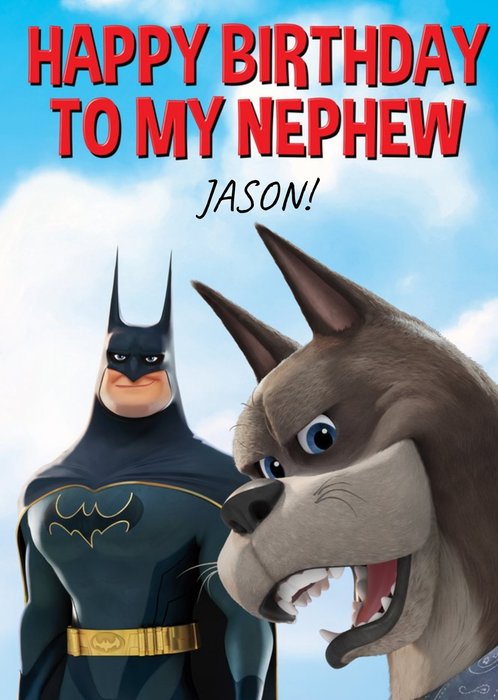 DC League Of Super-Pets Nephew Birthday Card