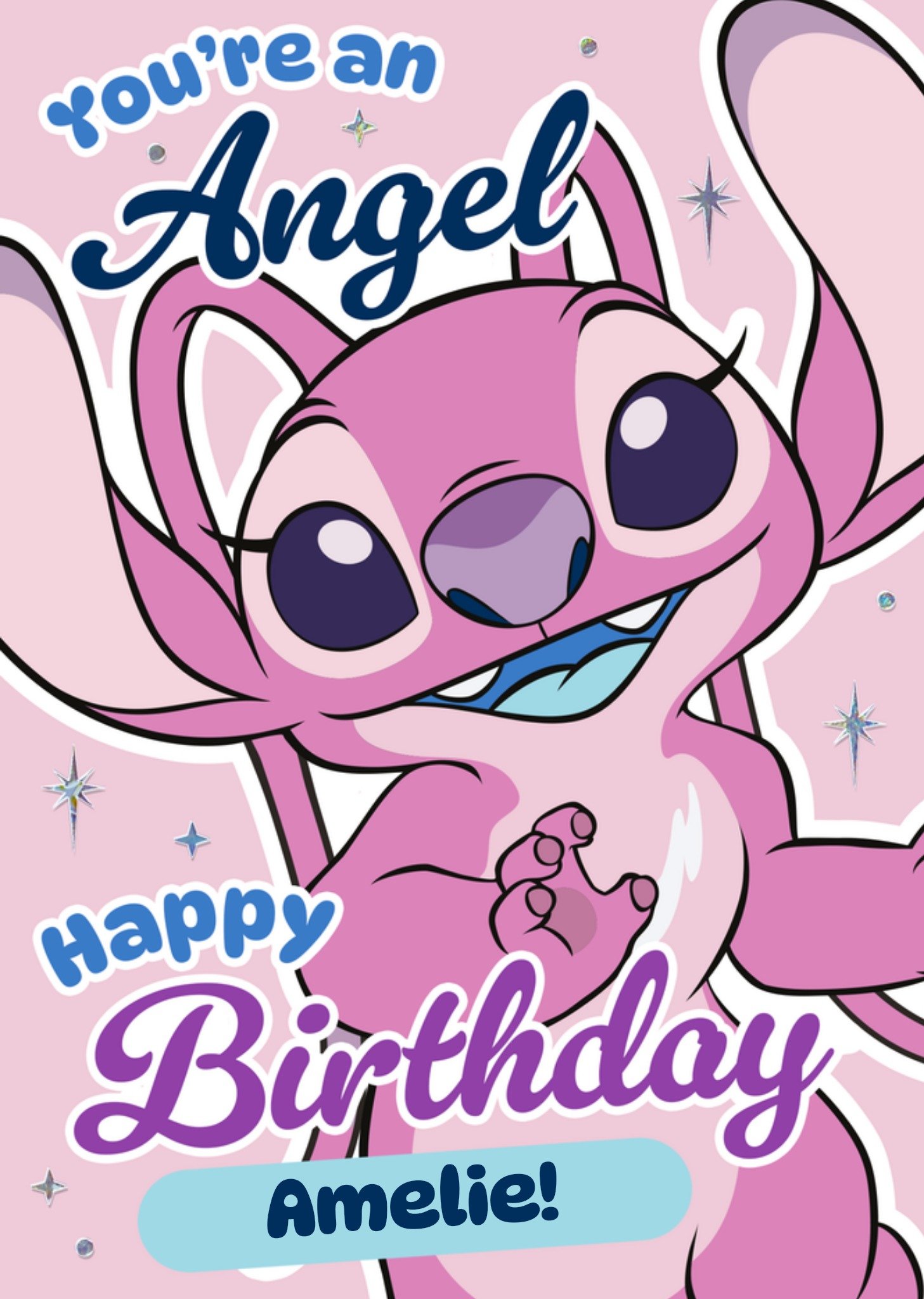 Disney Lilo And Stitch You're Angel Birthday Card