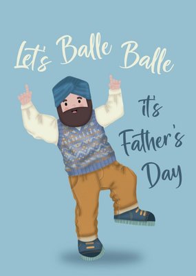 Let's Balle Balle Father's Day Card