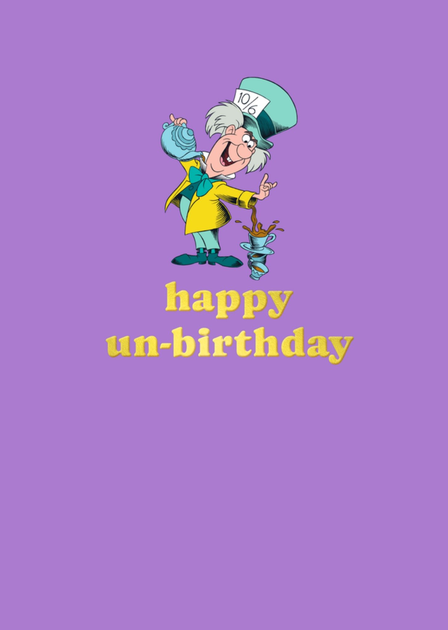 Disney Alice In Wonderland Happy Un-Birthday Card