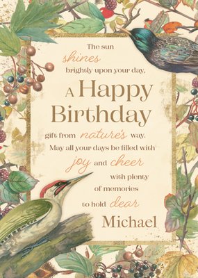 Edwardian Lady Birthday Card