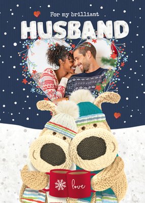 Boofle For My Brilliant Husband Photo Upload Card