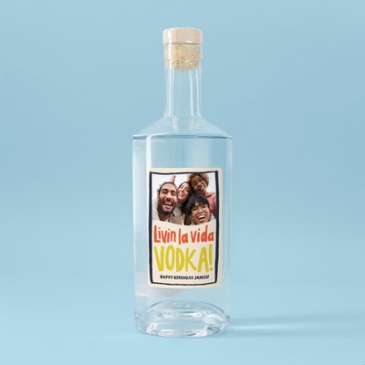 Personalised Livin La Vida Birthday Vodka