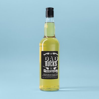 Personalised Dad Rocks Scotch Whisky 70cl