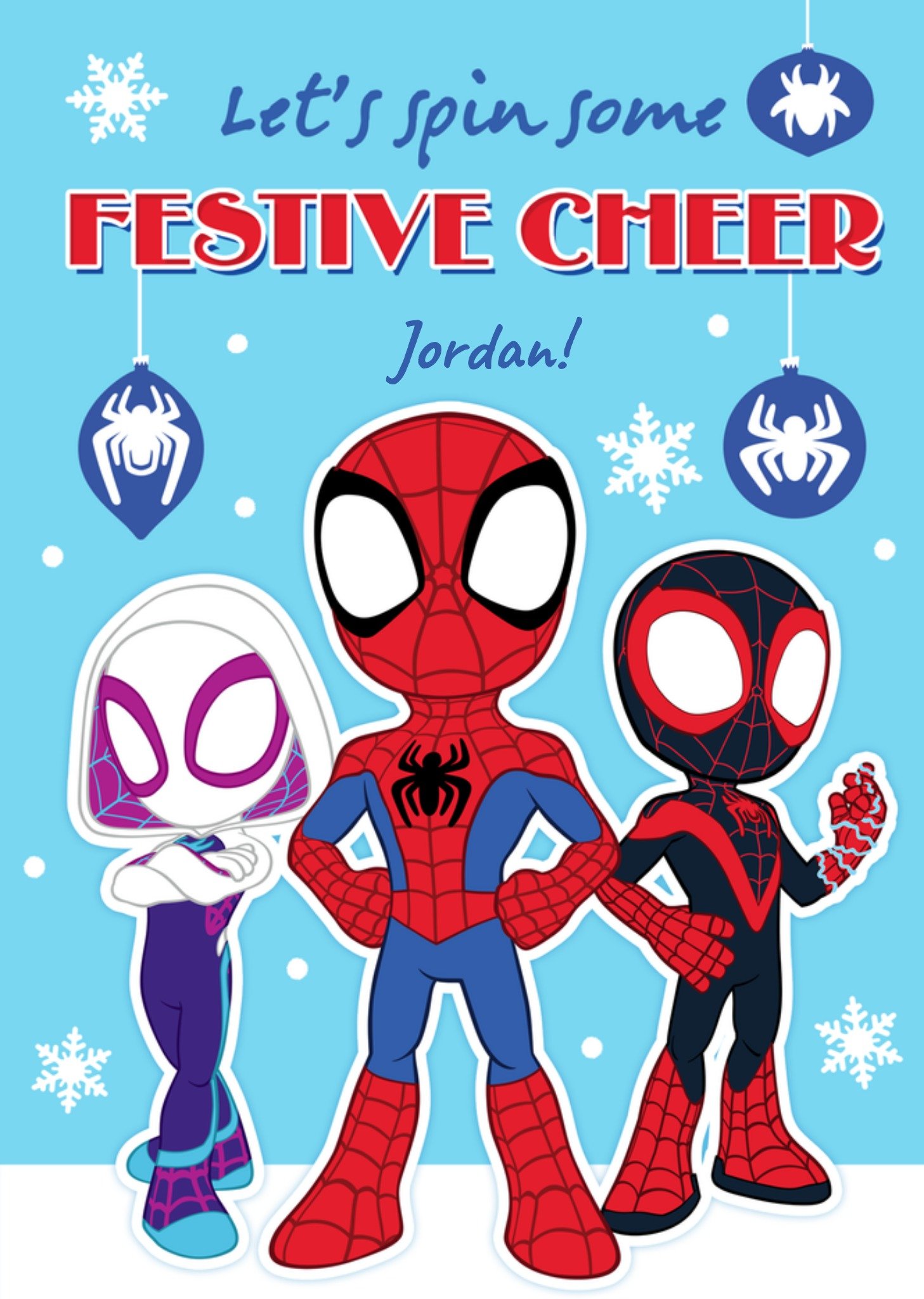 Marvel Festive Cheer Spidey And His Amazing Friends Christmas Card