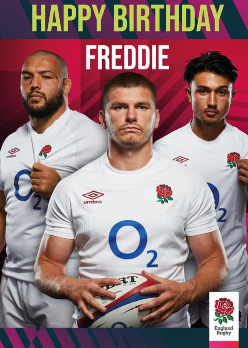 England Rugby Birthday Card