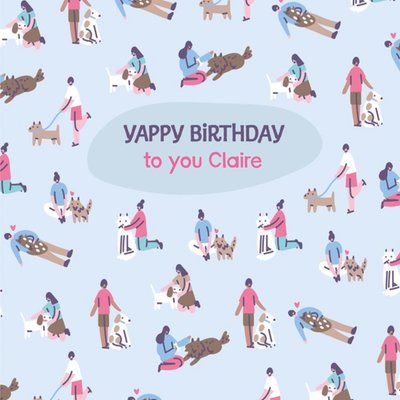 Dog Yappy Birthday Card