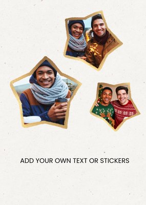 Star Frames Create Your Own Design Photo Upload Christmas Card