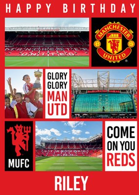 Manchester United Photo Upload Birthday Card
