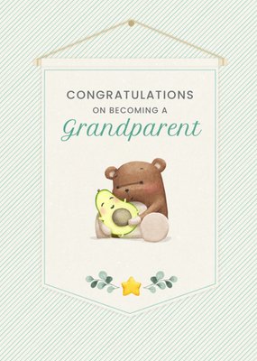 Uddle And Friends Cute Congratulations On Becoming A Grandparent Card