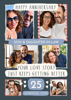 Your Love Story Just Keeps Getting Better Photo Upload Anniversary Card
