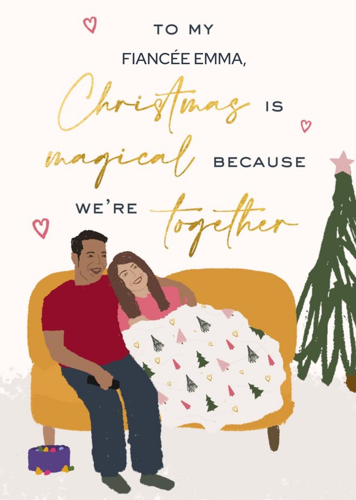Moonpig Magical Because We're Together Cute Christmas Card