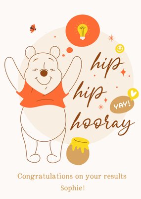 Winnie The Pooh Hip Hip Hooray Congratulations On Your Results Card