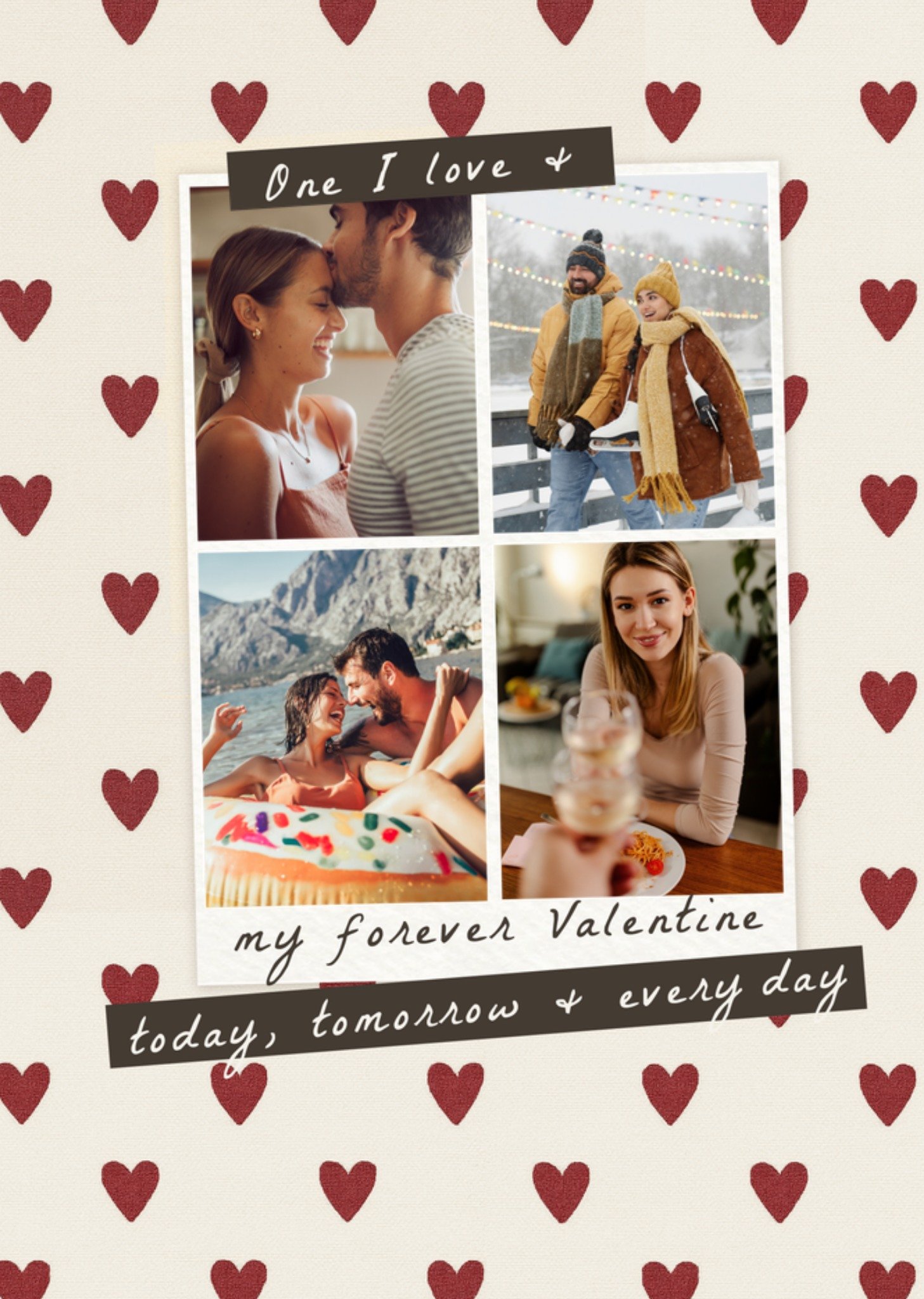 Moonpig One I Love & My Forever Valentine Photo Upload Card