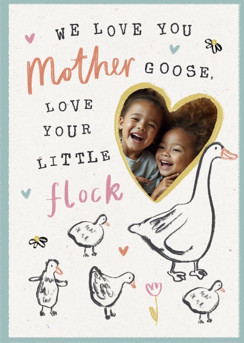 From Your Little Flock Photo Upload Mother’s Day Card