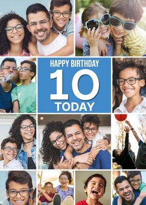 Simple Photo Collage Layout 10 Today Photo Upload Birthday Card