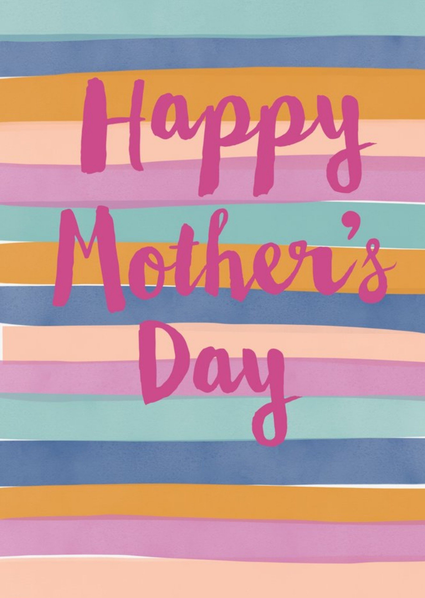 Moonpig Happy Mother's Day Striped Card