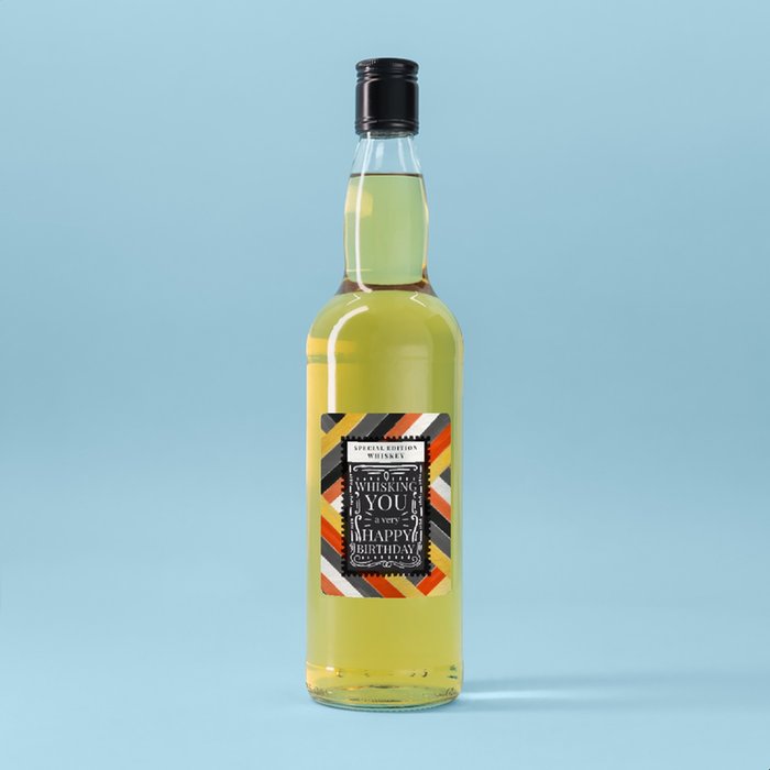 Personalised Whisking You A Happy Birthday Whisky 70cl
