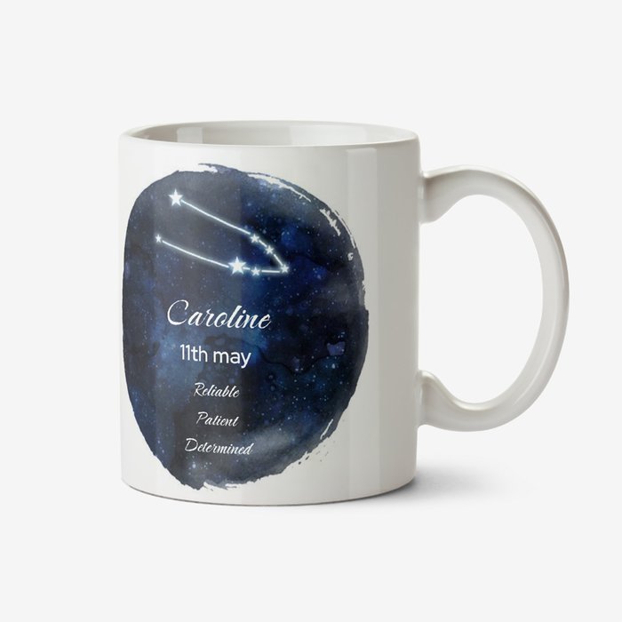 Zodiac Personalised Taurus Mug