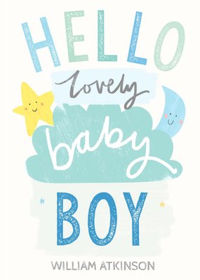 New baby boy card